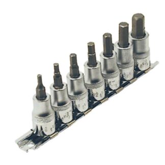 Jet 601201 7 PC 3/8" DR SAE 2" Long Hex Bit Socket Set