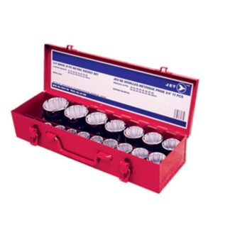 Jet 601406 17 PC 3/4" DR Metric Socket Set - 12 Point