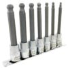 Jet 601805 7 PC 3/8" DR Metric 4" Long Ball Nose Socket Set