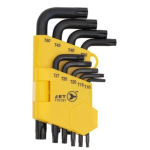 Jet 775191 JTK-9TP Tamperproof TORX® Key Set 9-Piece