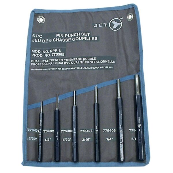 Jet 775509 PP-6S 6-Piece Pin Punch Set
