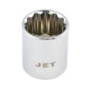 Jet 671212 3/8" Drive x 3/8" 12-Point Regular Chrome Socket Jet 671212 3/8" Drive x 3/8" 12-Point Regular Chrome Socket