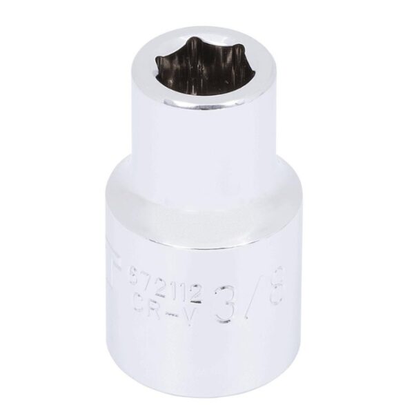 Jet 672112 1/2" Drive x 3/8" 6-Point Regular Chrome Socket