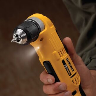 DEWALT 20V MAX* Right Angle Drill, Cordless, Tool Only (DCD740B) - Drill  Bit Sets 