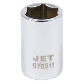 Jet 670511 1/4" Drive x 11mm 6 Point Regular Chrome Socket