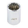 Jet 670206 1/4" Drive x 3/16" 12 Point Regular Chrome Socket