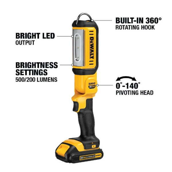DeWalt DCL050 20V Max LED Hand Held Area Light DeWalt DCL050 20V Max LED Hand Held Area Light