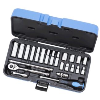 Jet 600115 SW1424-6 1/4" Drive 6 Point SAE Socket Wrench Set 24-Piece