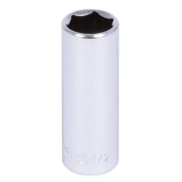 Jet 670316 14 Drive x 12 6 Point Deep Chrome Socket Jet 670316 1/4" Drive x 1/2" 6 Point Deep Chrome Socket