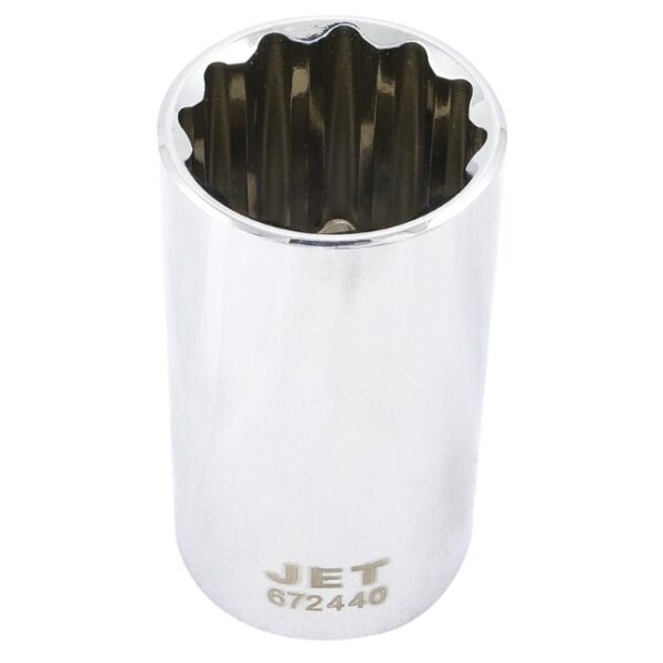 Jet 672440 1/2" Drive x 1-1/4" 12 Point Deep Chrome Socket