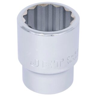 Jet 674224 1" DR x 1-1/2" 12 Point Regular Chrome Socket