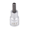 Jet 677204 Jet 677208 3/8" Drive x 1/4" S2 2" Long SAE Hex Chrome Bit Socket