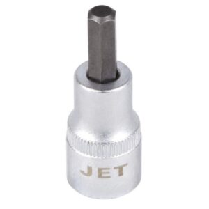 Jet 677258 3/8" Drive x 8mm S2 2" Long Hex Chrome Bit Socket