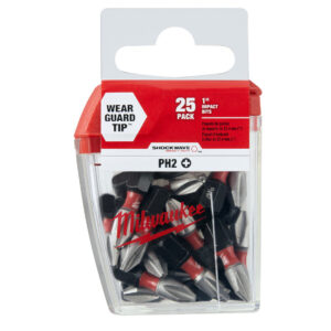 Milwaukee 48-32-4604 SHOCKWAVE Insert Bit Phillips #2 25-Pack