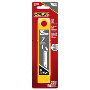 Olfa HB-20B 25mm Silver Snap-off Blade 20-Pack