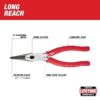 Milwaukee 48-22-6101 8" Long Nose Pliers