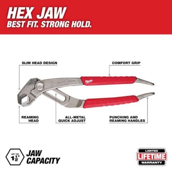 Milwaukee 48-22-6208 8" Hex-Jaw Pliers