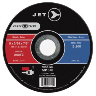 Jet 501576 5 x 3/64 x 7/8 A60PX T1 POWERXTREME Cut-Off Wheel