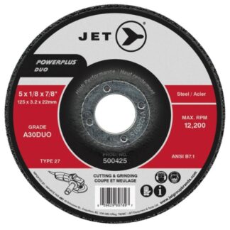 Jet 501626 5 x 3/64 x 7/8" A60T T27 POWERPLUS Cut-Off Wheel