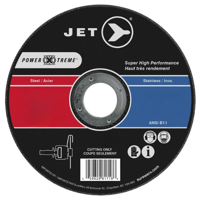 Jet 501577 5 x 1/16 x 7/8 A46PX T1 POWERXTREME Cut-Off Wheels