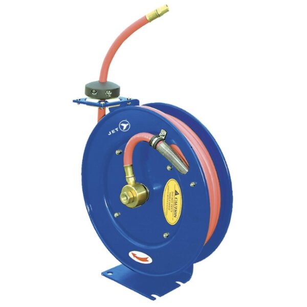 Jet 391722 3/8" x 50' Retractable Air/Water Hose Reel Jet 391722 3/8" x 50' Retractable Air/Water Hose Reel