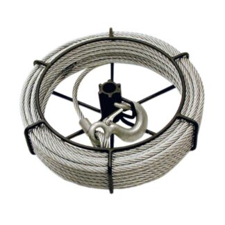 Jet 111153 SGP-150A 1-1/2 Ton 66ft Cable Assembly For Wire Grip Pullers