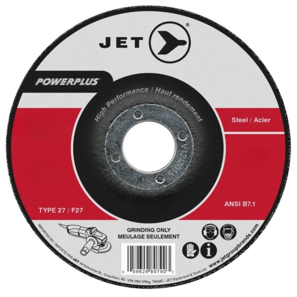 Jet 500432 6″ x 14″ x 78″ A24R T27 POWERPLUS Grinding Wheel Jet 500432 6″ x 1/4″ x 7/8″ A24R T27 POWERPLUS Grinding Wheel