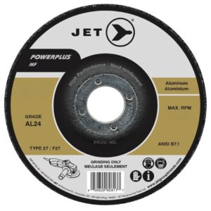 Jet 500568 4-1/2" x 1/4" x 7/8" AL24 T27 POWERPLUS NF Grinding Wheel for Aluminum