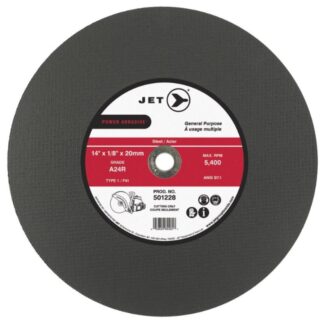 Jet 501228 14 x 1/8 x 20mm A24R T1 POWER ABRASIVE™ Cut-Off Wheel