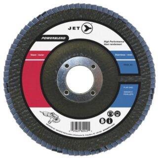 Jet 503237 6" x 7/8" Z120 POWERBLEND T29 Zirconia Flap Disc