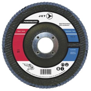 Jet 503238 7" x 7/8" Z40 POWERBLEND T29 Zirconia Flap Disc