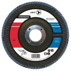Jet 503517 4-1/2″ x 7/8″ Fine T29 POWERBLEND SCD Surface Conditioning Flap Disc