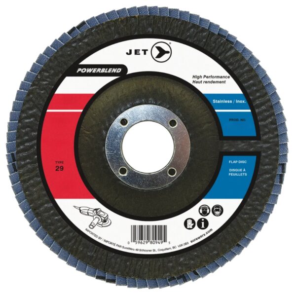 Jet 503517 4-1/2″ x 7/8″ Fine T29 POWERBLEND SCD Surface Conditioning Flap Disc
