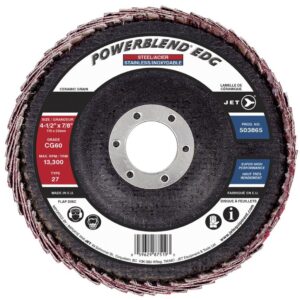 Jet 503865 4-1/2" x 7/8" CG60 POWERBLEND EDG Flap Disc