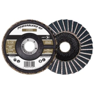 Jet 503925 5" x 7/8" Z60 POWERBLEND NF Flap Disc