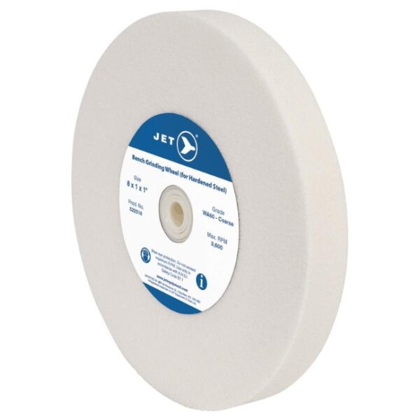 Jet 522502 6 x 34 x 1 WA60 Bench Grinding Wheel - White Aluminum Oxide Jet 522502 6 x 3/4 x 1 WA60 Bench Grinding Wheel - White Aluminum Oxide