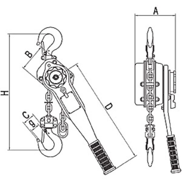 Jet KLP Series Lever Chain Hoist - Parts