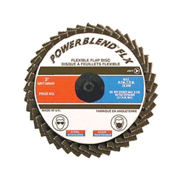 Jet 502067 2" Z120 POWERBLEND FLX Roll-on Flap Disc - Type R Mount