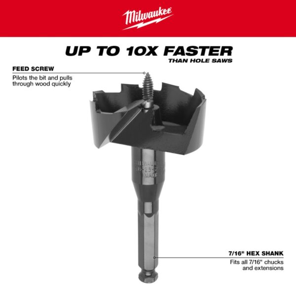 Milwaukee 48-25-1122 1-1/8" Selfeed Bit
