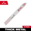 Milwaukee 48-00-5713 9" 10TPI THE TORCH Demo Metal Cutting SAWZALL Blade 5-Pack