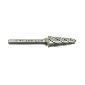 Jet 533704 1/4" JET-KUT Taper Shape Bur (Radius End)