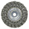 Jet 550306 8K120 8" x (5/8"-1/2") Knot Twisted Wire Wheel