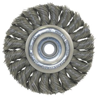 Jet 550306 8K120 8" x (5/8"-1/2") Knot Twisted Wire Wheel