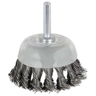 Jet 550802 2-3/8 x 1/4" Shaft Mounted Knot Twisted Cup Brush