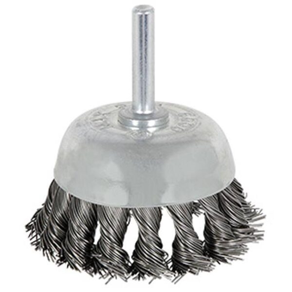 Jet 550802 2-3/8 x 1/4" Shaft Mounted Knot Twisted Cup Brush Jet 550802 2-3/8 x 1/4" Shaft Mounted Knot Twisted Cup Brush