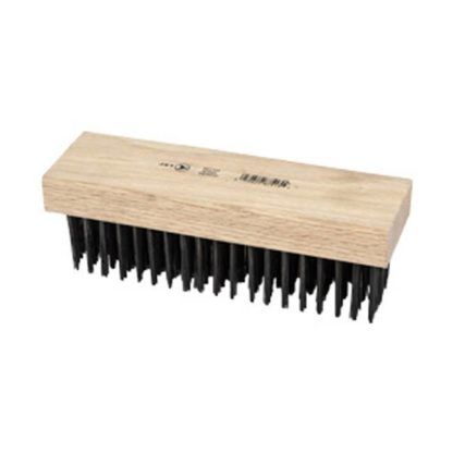 Jet 551120 6 Row, Straight Back, Carbon Steel Scratch Brush