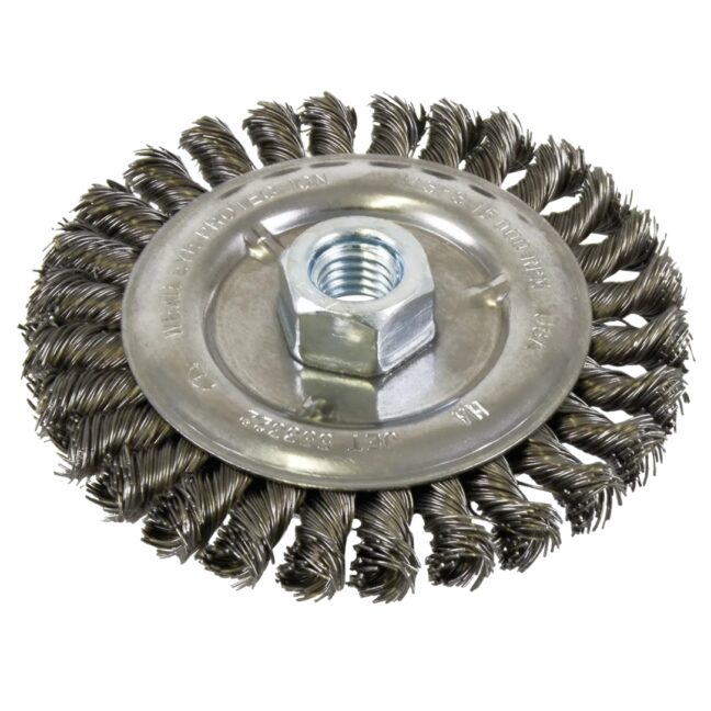 Jet 553322 5K123-T 5" x 1/2" x 5/8-11NC Knot Wire Wheel Threaded