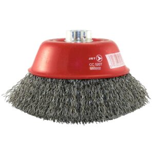 Jet 553502 CC520T 5" x 5/8-11 NC HCS Crimped Wire Cup Brush