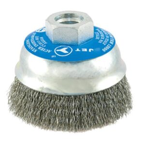 Jet 553518 3 x 5/8-11NC Stainless Crimped Wire Cup Brush