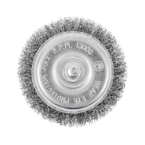 Jet 553722 EC175-12 2-1/2" x 1/4" Shaft Mounted Crimped Cup Brush